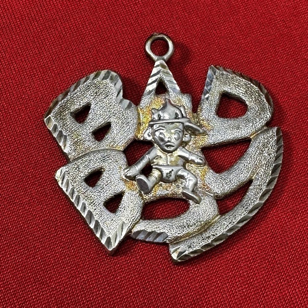 Gold & Silver Tone "Bad Boy" Pendant‎